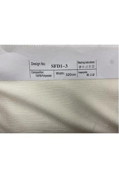 SFD1-3   淺米黃色   width：320cm    100%polyester 側面照